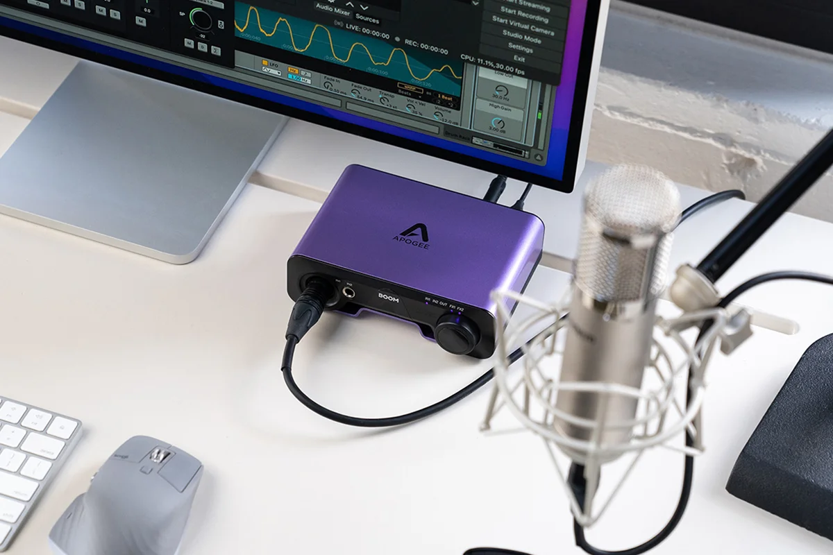 Live-Streaming wie ein Profi mit dem Apogee Boom